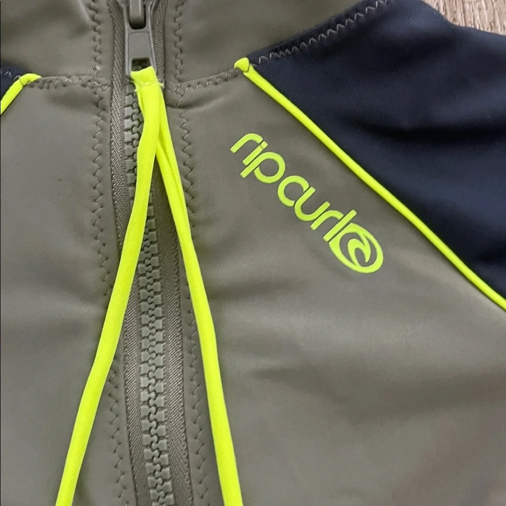 Rip Curl Maverick Rash Guard surf suit swimsuit Zip Up Color Block One Piece XS - Picture 7 of 10